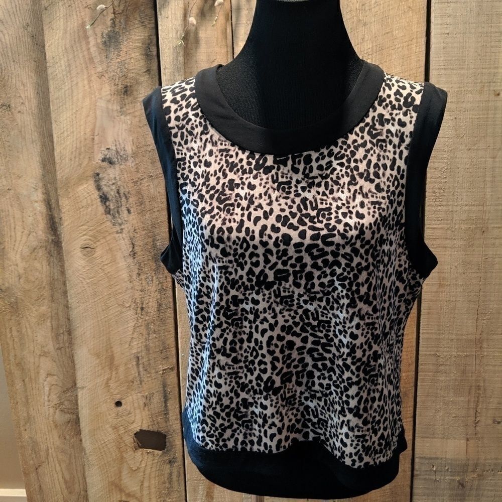 Vince Camuto Leopard print top size xl - Picture 1 of 4